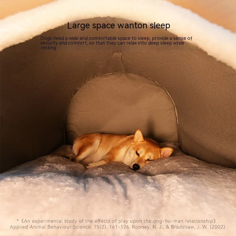 Big Dog Nest Winter Warm Dog House Removable and Washable Dog Bed Seasonal Large Dog House Type Pet Sleeping Supplies Cat Nest 240830