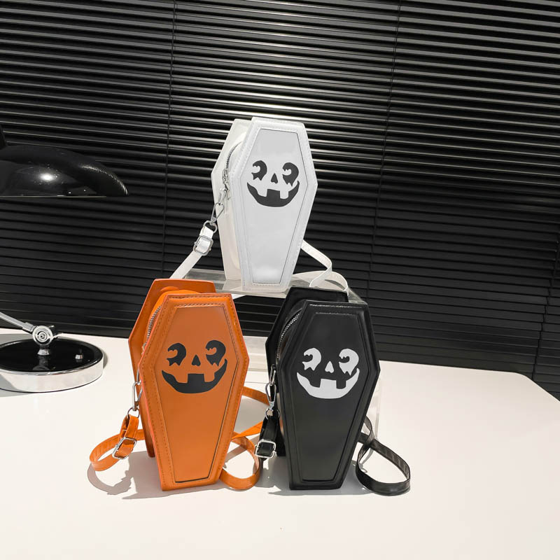Personalized Ghost Creative Halloween Pumpkin Print Shoulder Cross Coffin Bag dh910320090
