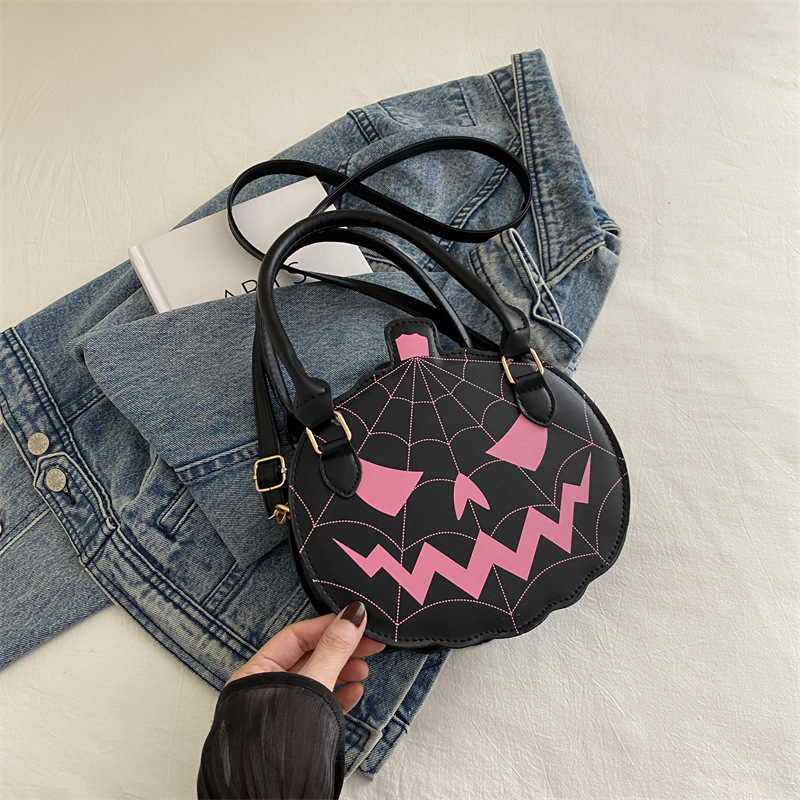 Halloween Pumpkin 2024 New Cute and Bizarre Handheld Personalized Creative Shoulder Bag