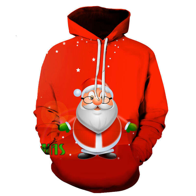 Halloween Santa Claus Christmas 3D Digital Men's and Women's Hoodie