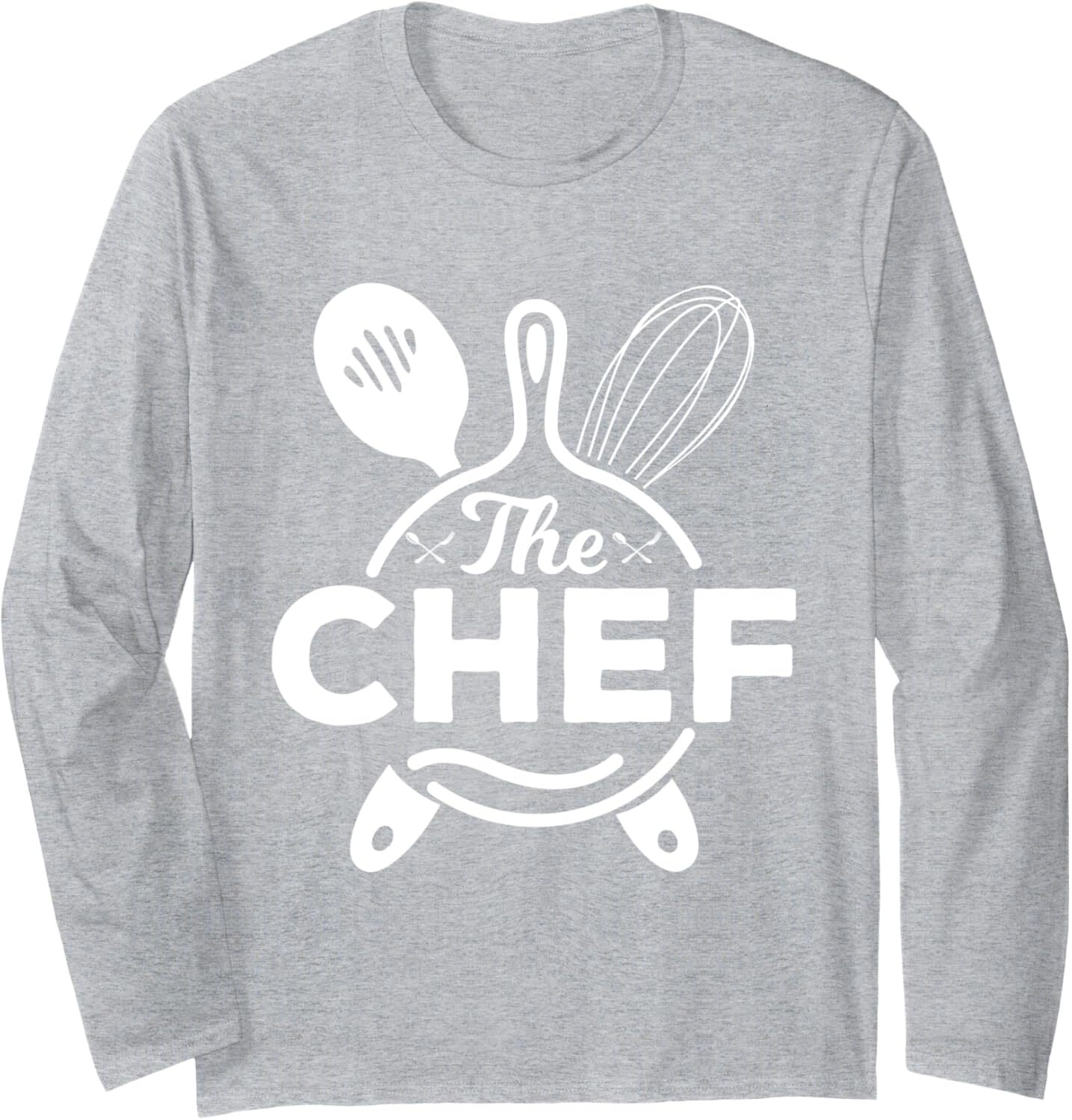 Long Sleeve Shirts for Men sweatshirt The Chef Chef Weapons Cookware Funny Proud Cook Long Sleeve Tee Streetwear Casual tops clothes