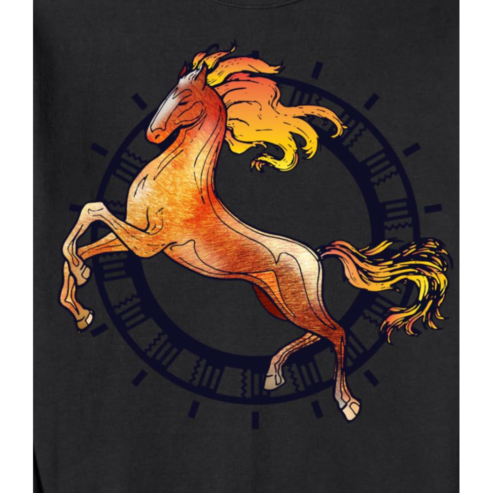 Long Sleeve Shirts for Men sweatshirt Horse Lover Horseback Riding Adorable Gift Sweatshirt Tee Streetwear Casual tops clothes