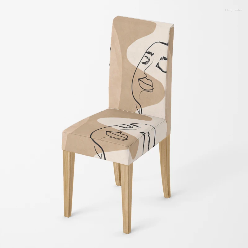 Chair Covers Home Kitchen Adjustable Dining Elastic Fabric Chairs Cover Wedding Desk Stretch Back Restaurant Decro Plant Retro