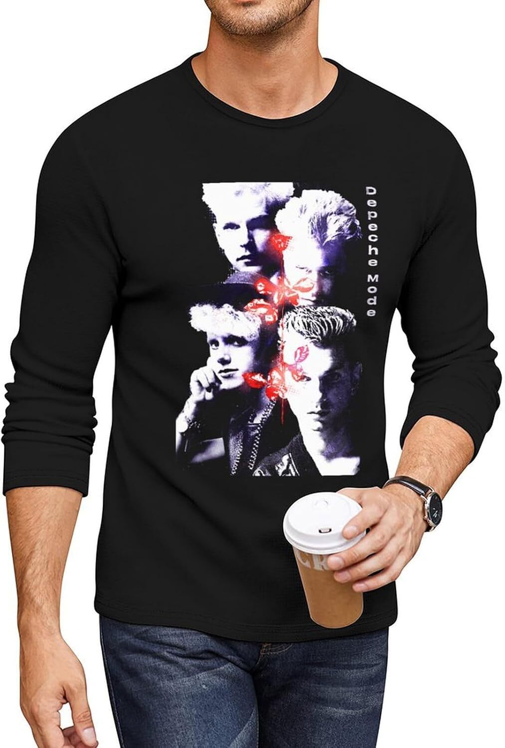 Long Sleeve Shirts for Men sweatshirt Shirt Autumn Casual Crewneck Pullover Sweatshirt Streetwear Casual tops clothes Simplicity