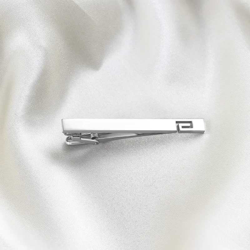 HUISHI Tie Clip Mens and Womens Collar Dress Tie Pin Business Wedding Party Silver Tie Clip Collar Accessories W240907