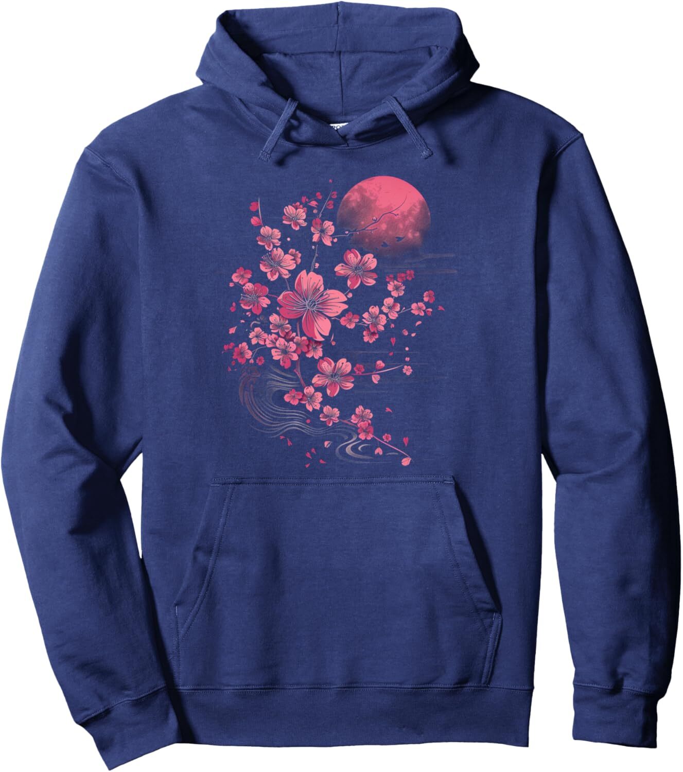 Long Sleeve Shirts for Men sweatshirt Cherry Blossoms Artistic Japanese Blossoms Scenery Graphic Pullover Hoodie T shirt Tee Streetwear Casual tops cl