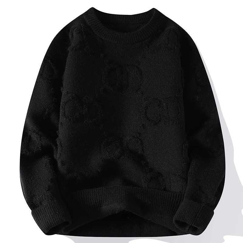 New Winter Thick Warm Cashmere Sweater Mens High end Luxury Mens Christmas Parachute Korean Harajuku Mens Pulling Sweater W240909