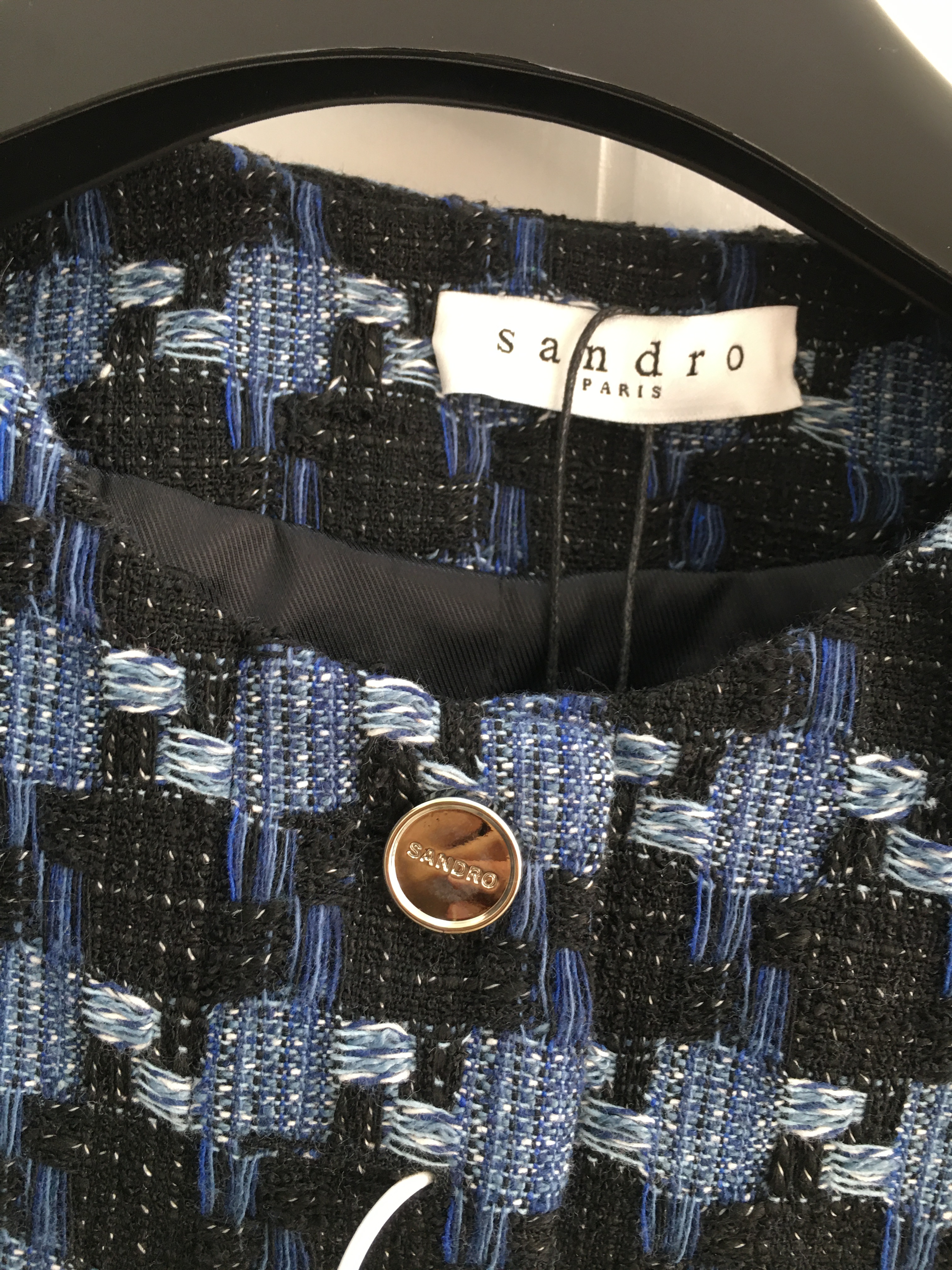 Casual Dresses San-dro Woman's Cropped Tweed Jacket | Size S-l