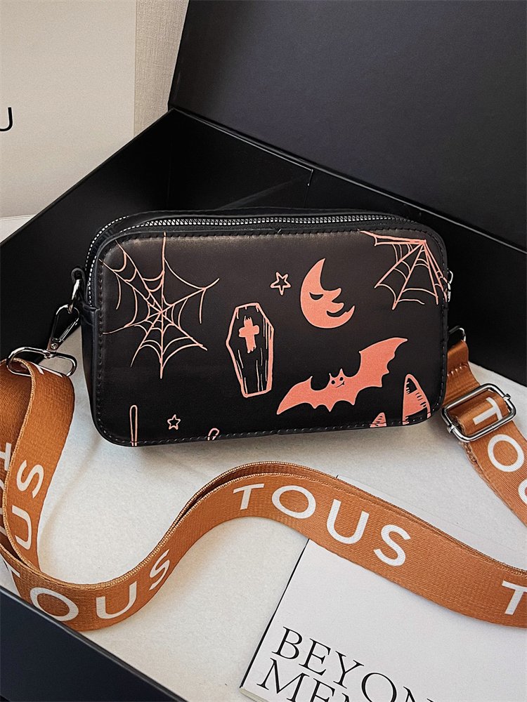 Women Shoulder Casual Vintage Halloween Fashion Print Crossbody Bag Free shipping dh910320090