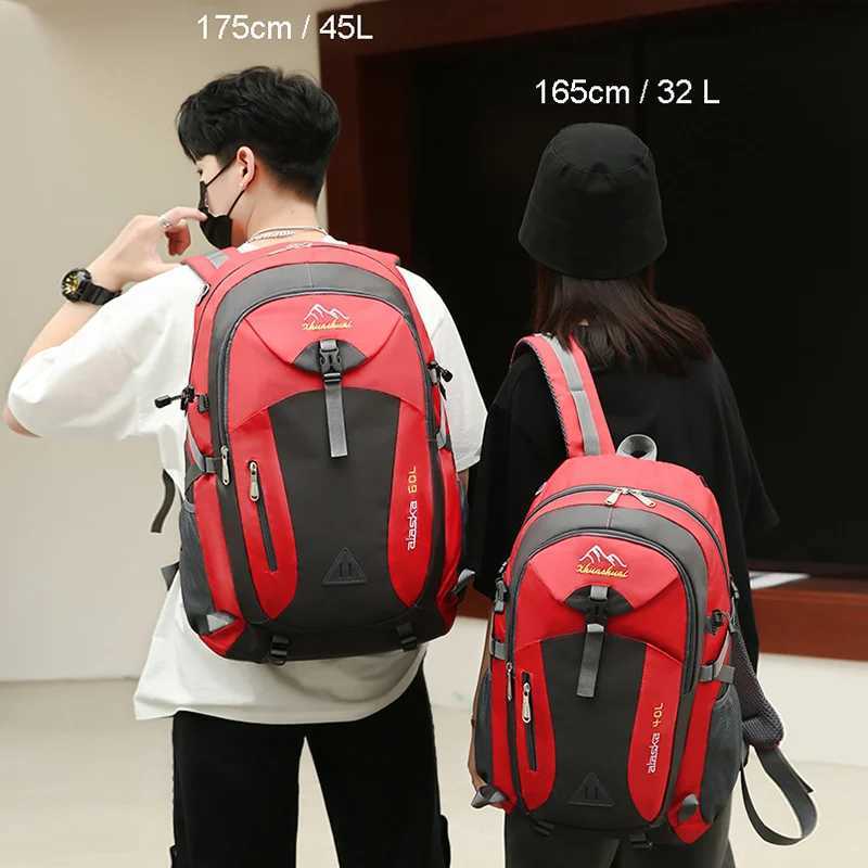 Mens backpack nylon waterproof leisure outdoor travel bag womens hiking bag W250329