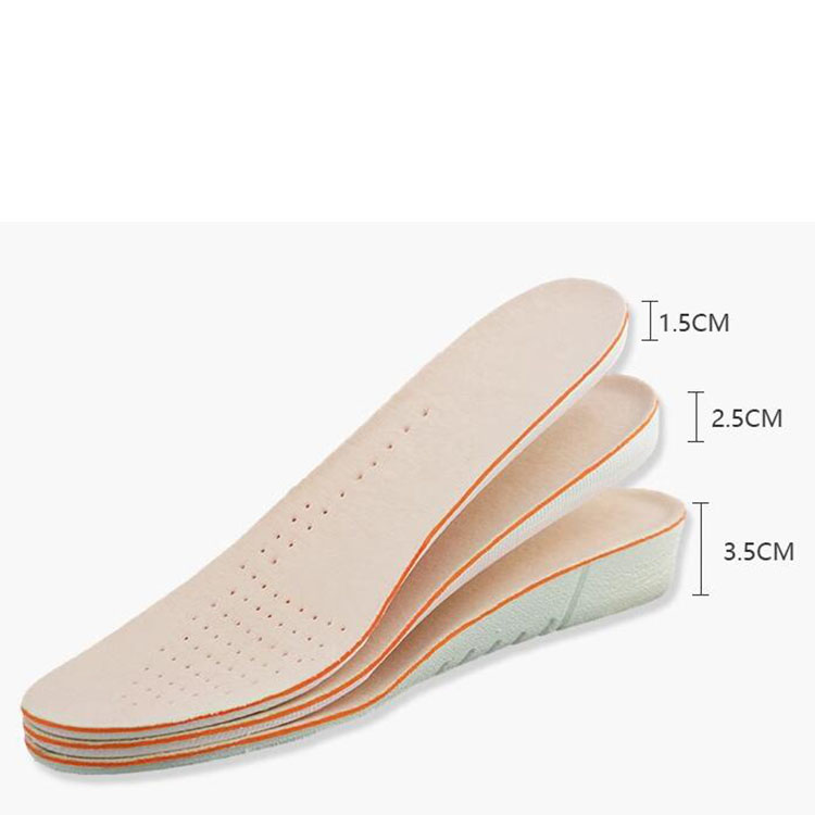 shoe accessories invisiable height increase insole unisex 1.5cm 2.5cm and 3.5cm shoe heel insert taller foot pad adjusable breather