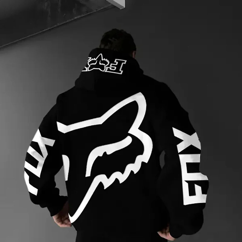 Printed hooded Males street fashion hip-hop punk paradigm sportswear hooded Males casual loose sports Males top 240907