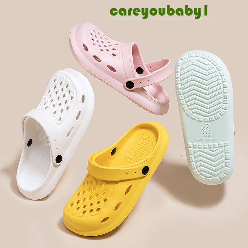 Thick Sandals Mens Women's Slippers Summer Outdoor Slippers Unisex Home Shoes Couple Flat Shoes EVA Soft Sole Flip-Flops Hollow 957