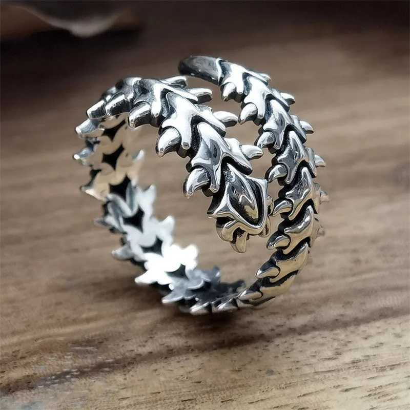Vintage Punk Centipede Couple Ring Gothic Geometric Spike Five Finger Ring Hip Hop Haibao Anime Ring JewelryXJ250412