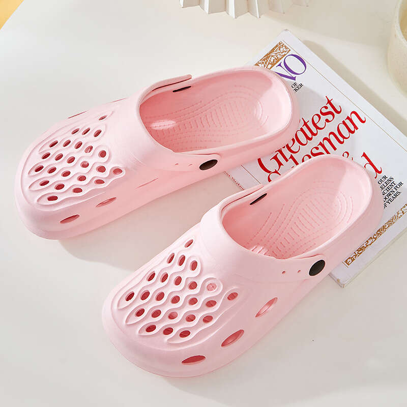 Thick Sandals Mens Women's Slippers Summer Outdoor Slippers Unisex Home Shoes Couple Flat Shoes EVA Soft Sole Flip-Flops Hollow 957