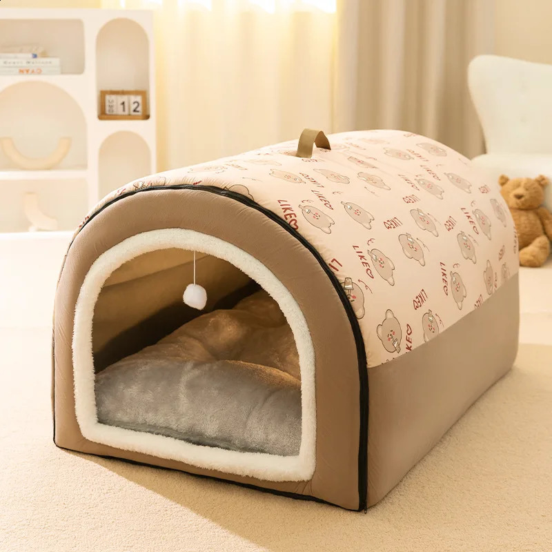 Big Dog Nest Winter Warm Dog House Removable and Washable Dog Bed Seasonal Large Dog House Type Pet Sleeping Supplies Cat Nest 240830