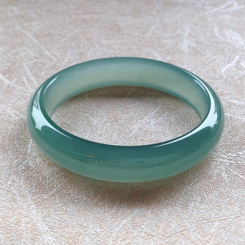 Send Certificate Natural Myanmar Jade A-Class 54-62mm Ice Blue Water Jade Bracelet Exquisite Princess Bracelet Send Mom and Girl 240903