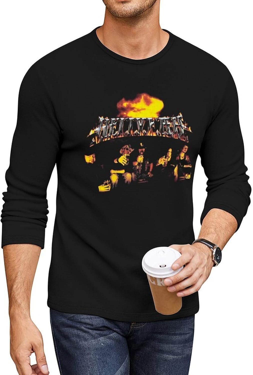 Long Sleeve Shirts for Men sweatshirt Shirt Autumn Casual Crewneck Pullover Sweatshirt T shirt Streetwear Casual tops clothes Simplicity comfort