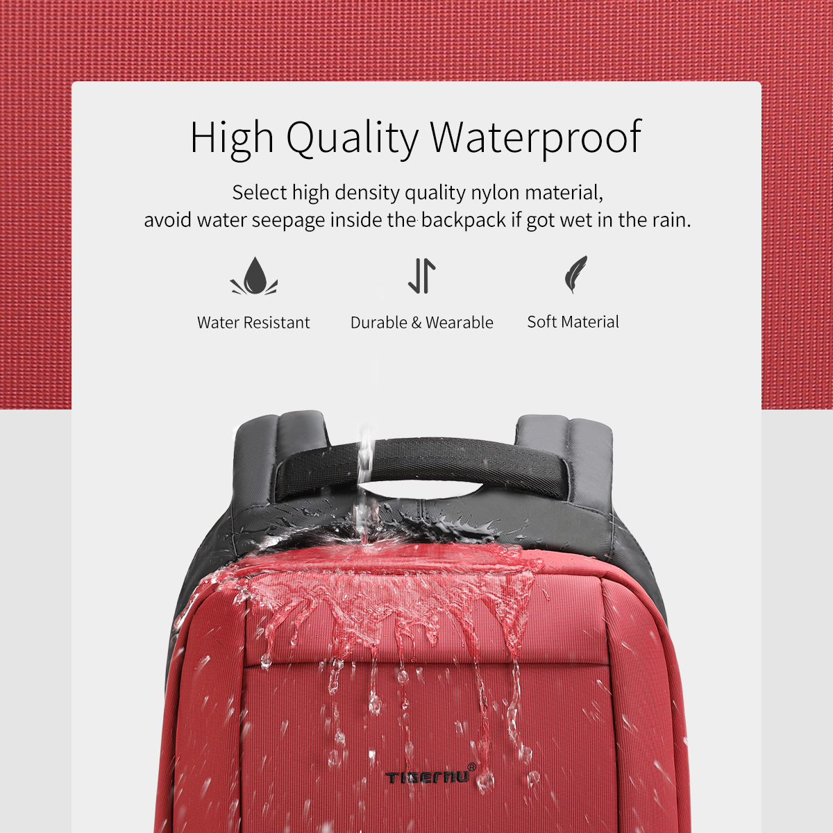 Tigernu Waterproof Anti Theft Female Mochila 15.6inch Laptop Backpack USB Backpacks Fashion c School Bag Backpack For Women