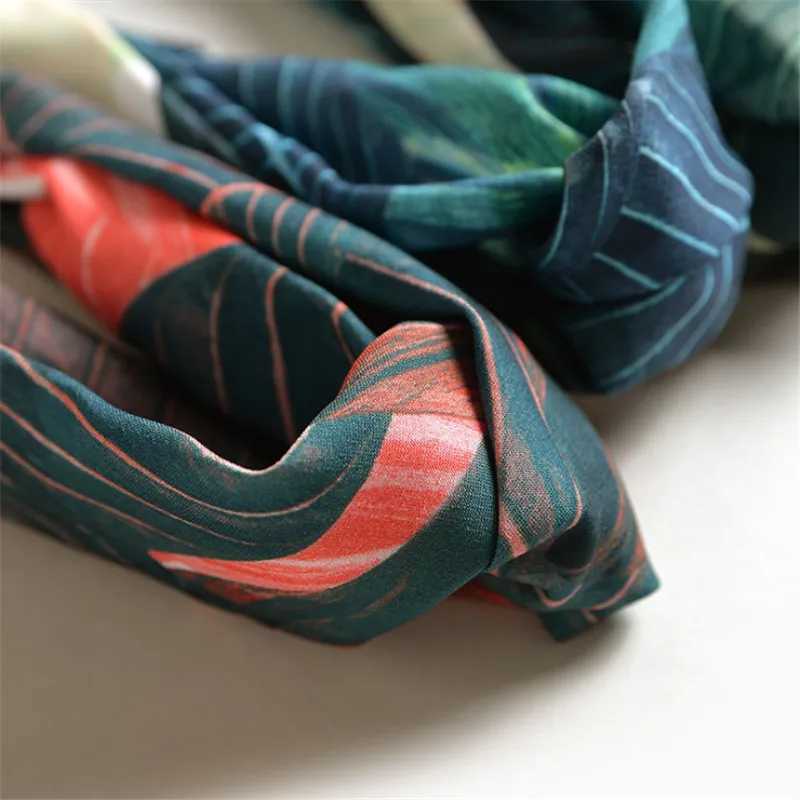 Women Girls Summer Bohemian Hair Bands Print Headbands Retro Cross Turban Bandage Bandanas HairBands Hair Accessories Headwrap Y240909
