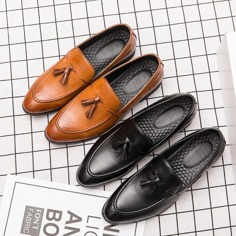Classic Tassel Business Summer Mens Leisure Dress New Loafers Fashion Outdoor Driving Shoes 240906