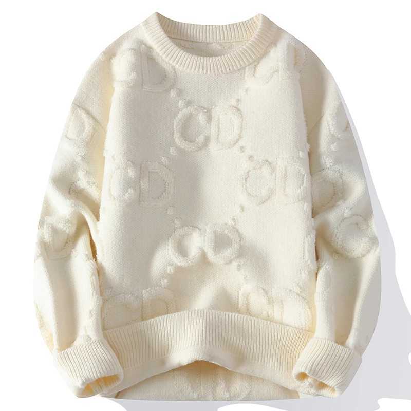 New Winter Thick Warm Cashmere Sweater Mens High end Luxury Mens Christmas Parachute Korean Harajuku Mens Pulling Sweater W240909