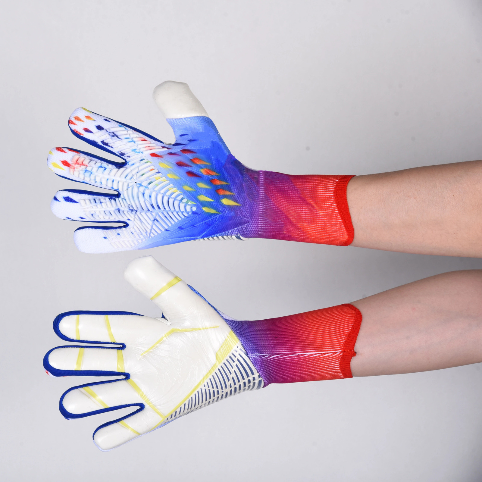 s Adults Goalkeeper Gloves Goalie Gloves Thicken Latex Football Soccer Anti-slip Protection Soccer ren Goalie Gloves 240828