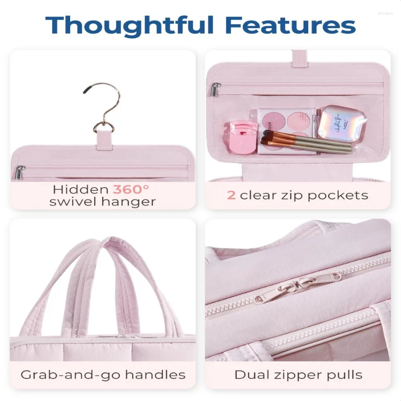 Free Shipping Cosmetic Bags Handle Travel Toiletry Bag Lightweight Large Capacity Fluffy Makeup Women Storage Designer Bag Luxury Bag Tote Bag