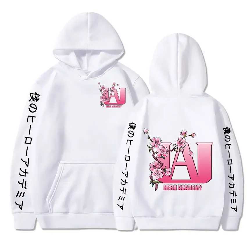 My Hero Academy UA High Cherry Blossom Graphic Printing Hoodie Sportswear Comfortable Top CL240909