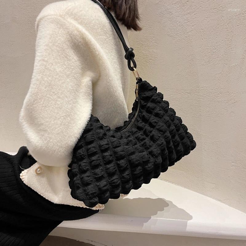 2025 NEW Shoulder Bags Large Capacity Handbag Pleated Cloud For Gatherings E74B fashionable item zhanyishengli