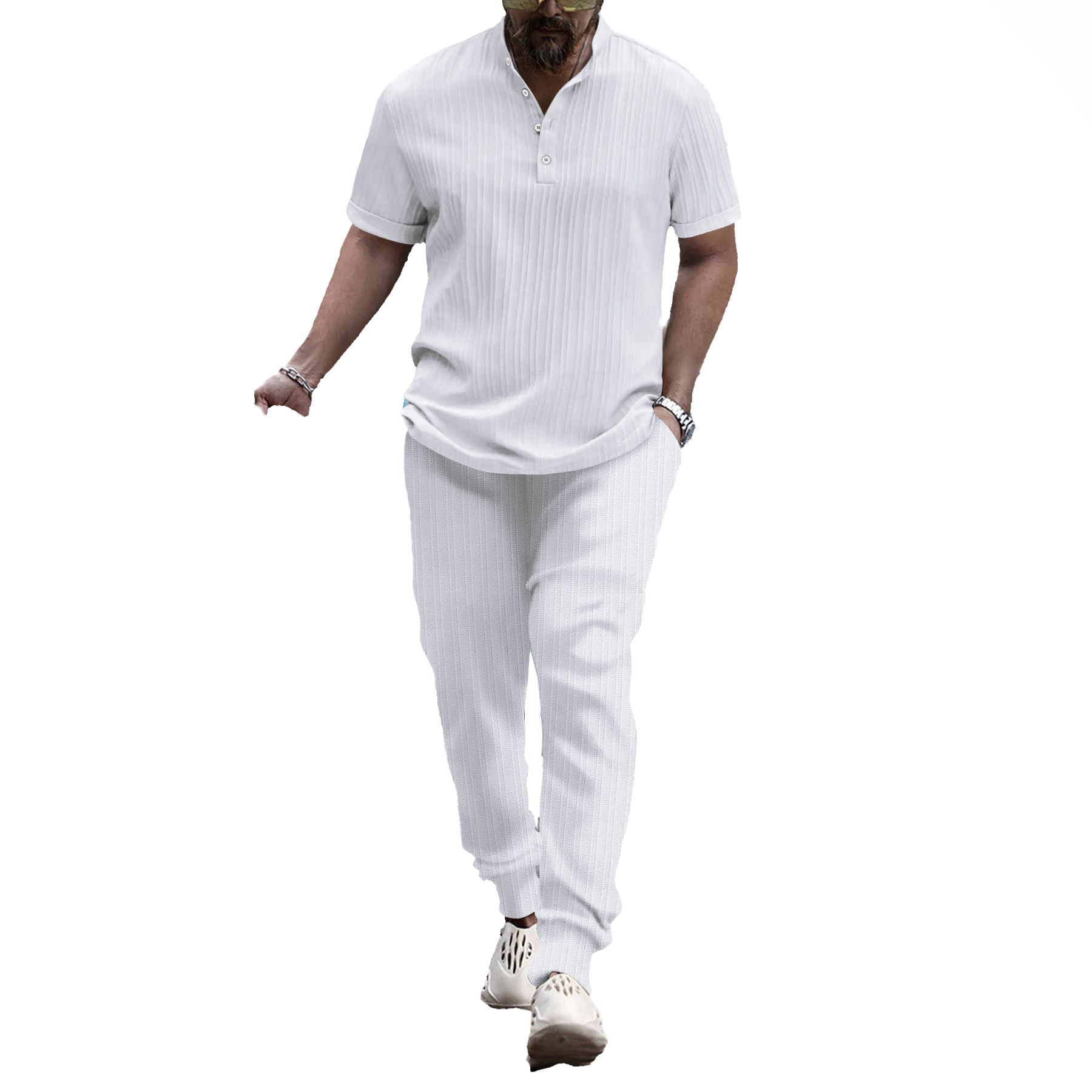 New Arrival Mens Clothing Tracksuit Polo Shirts Sets Summer Casual Golf T-shirt Shorts Suits Print Fashion Male Street Outfits Stripe Tracksuits polos