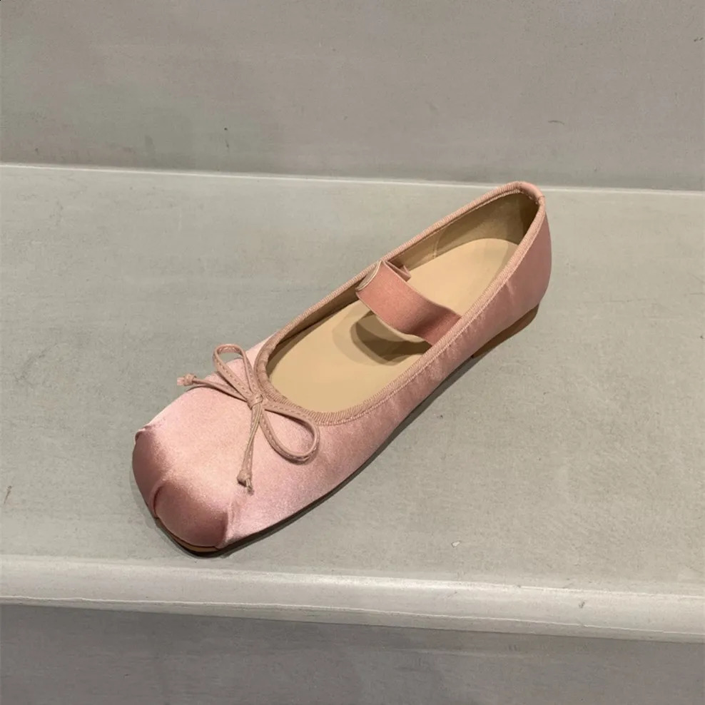 Bailamos Tabi Ninja Moccasins Ballet Flats Round Split Toe Shallow Women Single Shoes Slip On New Loafers Female Casual Soft Dress S 240906