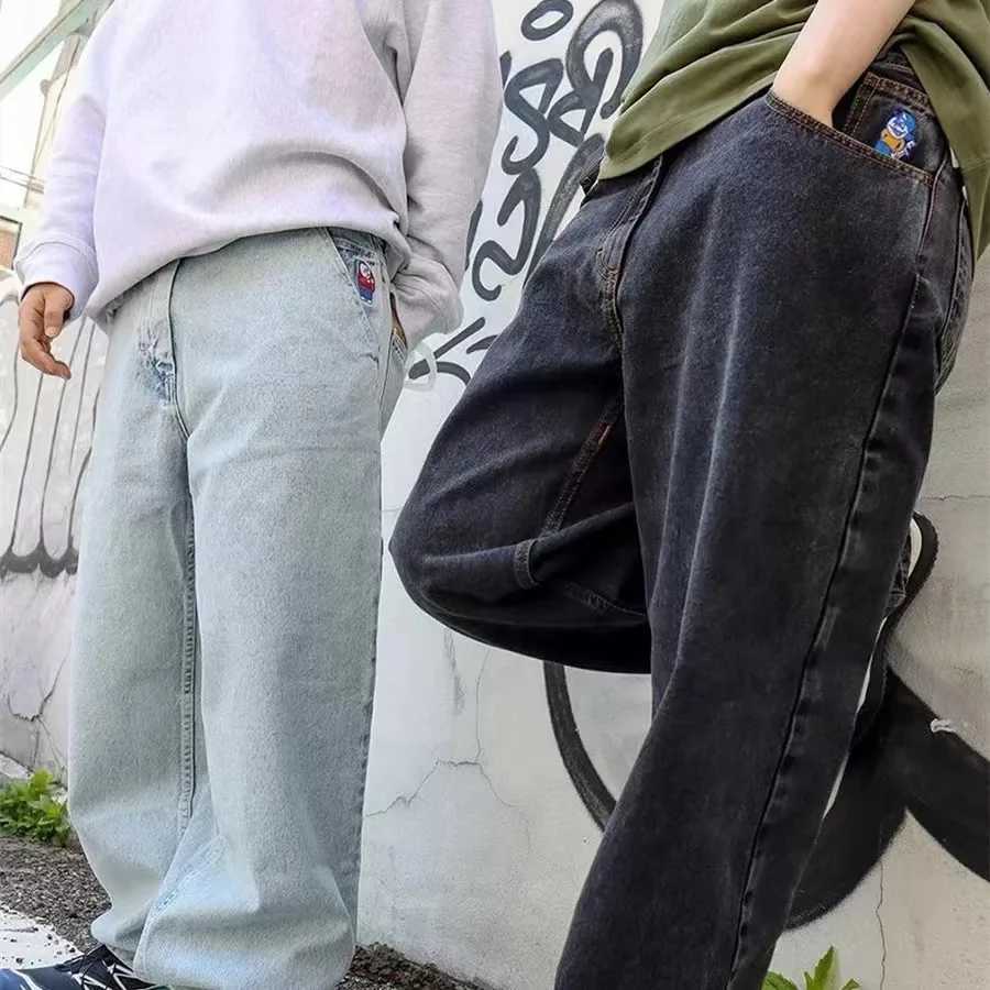 Y2K Big Baggy Boy Jeans for Men Streetwear Baggy Jeans Embroidery Denim Leisure Denim Pants Women Jeans Women Hot X250227