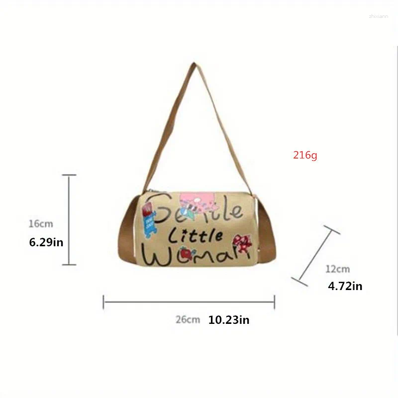 Bag High Beauty Letter Printed Canvas Pillow For Work Travel Single Shoulder Youth Daily Versatile Casual Crossbody Bags zhanyishengli