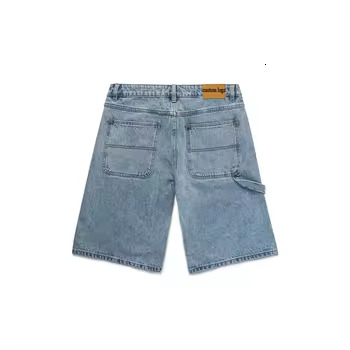 Wholesale Customized Men Zipper Fly Loose Fit 100%Cotton Denim Pants Baggy Jorts Skate Jeans Shorts