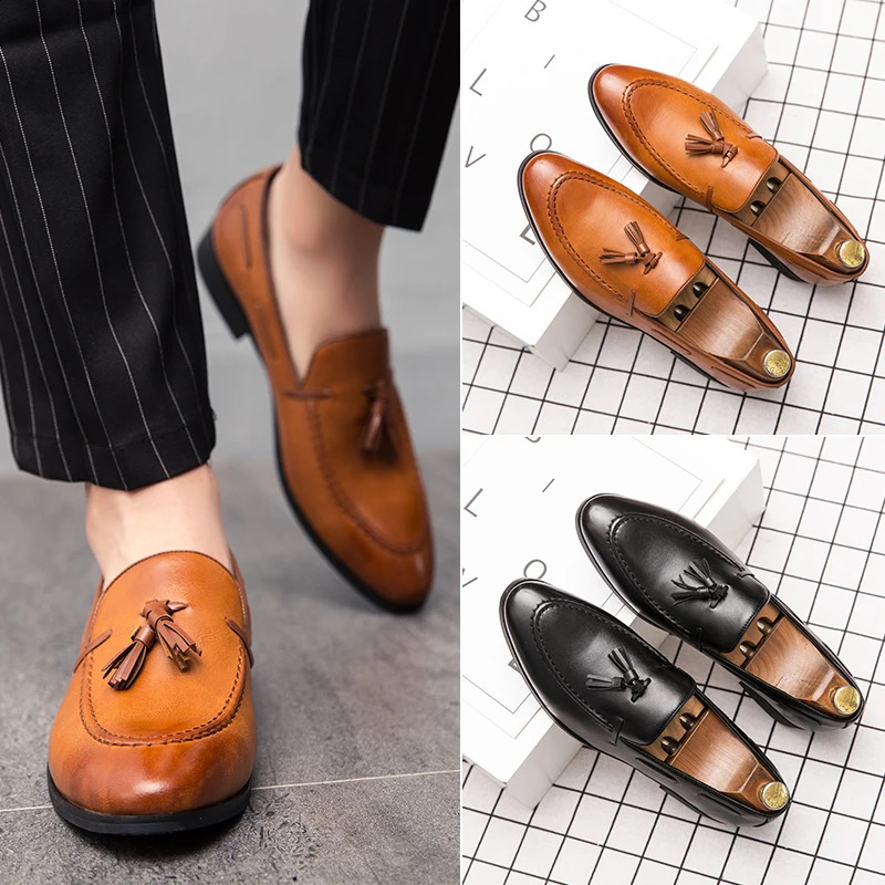 Classic Tassel Business Summer Mens Leisure Dress New Loafers Fashion Outdoor Driving Shoes 240906