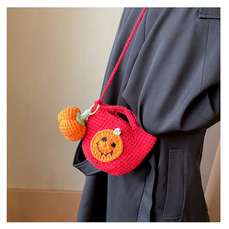Women Fashion Halloween Pumpkin Cute Style Crossbody Mini Bag Free shipping dh910320090