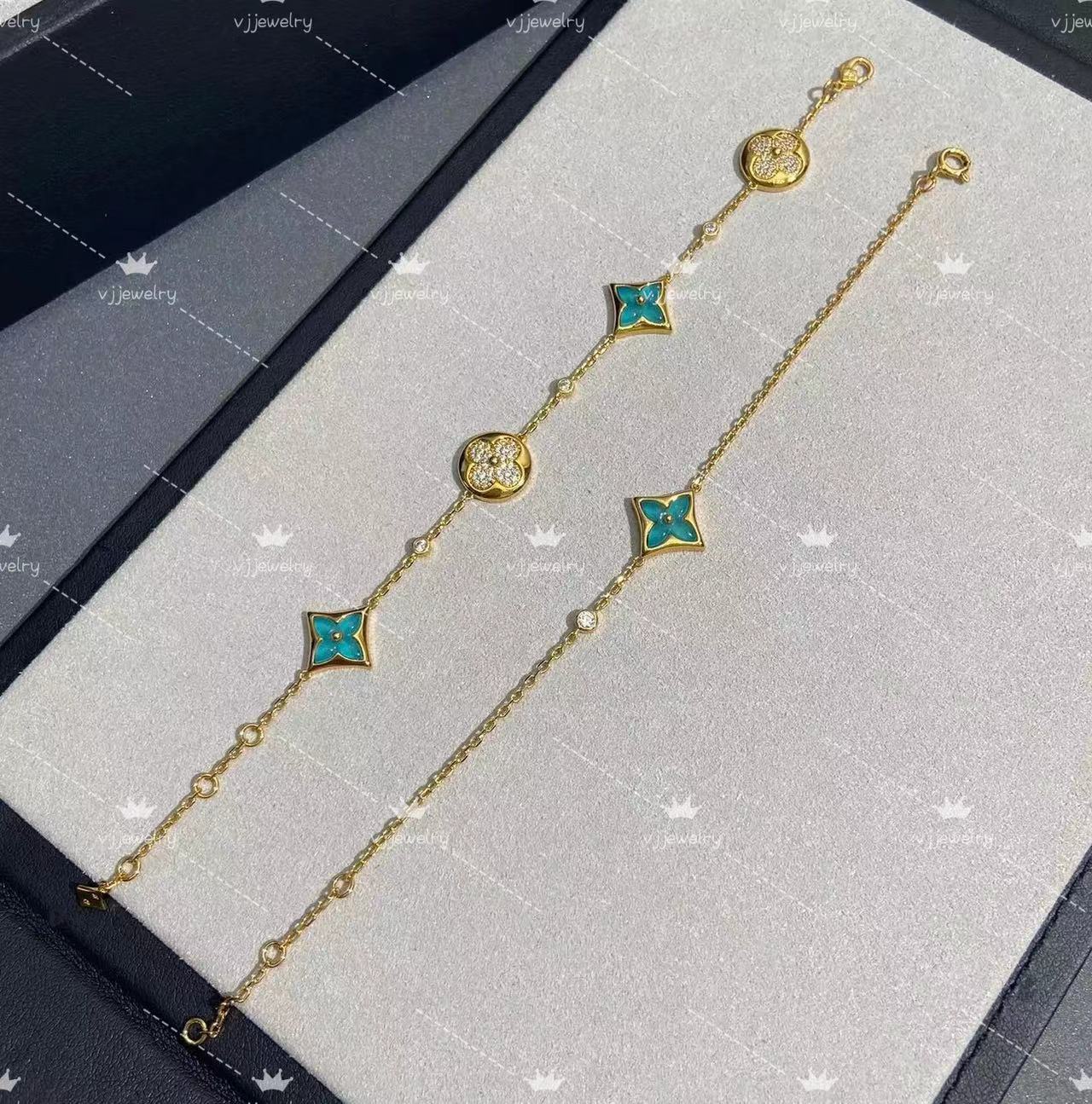 Diamond Dangle Stud Earrings Gold Plated Studs Earrings for Women Girl Wedding Party Love Jewelry never fade Fashion four leaf design Jewelry set necklace bracelet