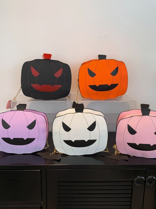 2025 Designer Fashion 3 Women Shoulder Design Halloween Pumpkin Personality Crossbody Bag Free shipping