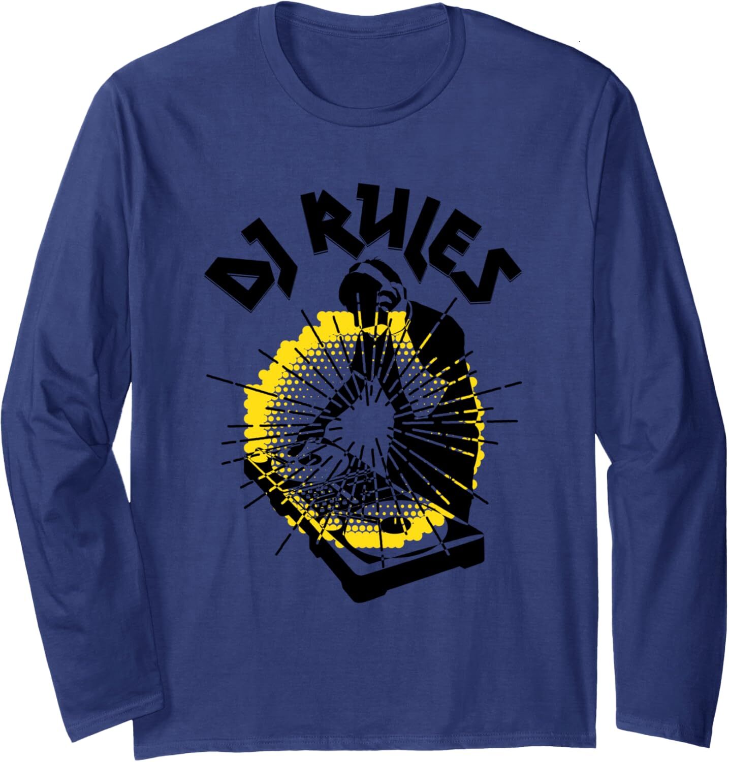 Long Sleeve Shirts for Men sweatshirt DJ Rules DJ Playing Music In An Event Funny Gift Long Sleeve Tee Streetwear Casual tops clothes