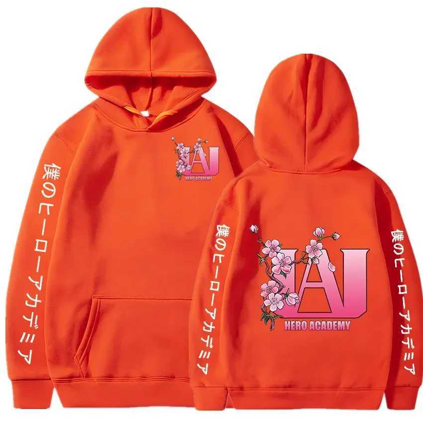 My Hero Academy UA High Cherry Blossom Graphic Printing Hoodie Sportswear Comfortable Top CL240909