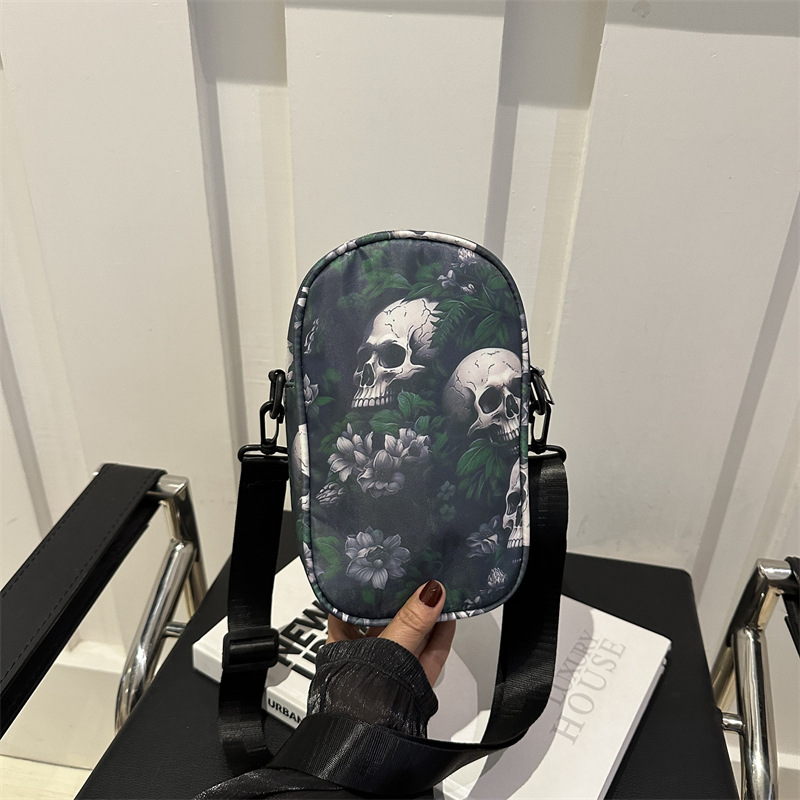 Trendy Shoulder Halloween Style Personality Fashion Print Crossbody Bag Free shipping dh910320090