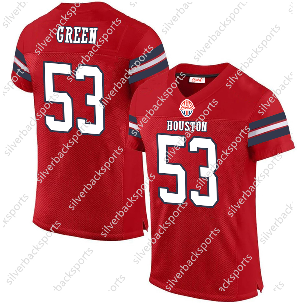 2025 Hou DIY Football ed Jerseys Mens/Youth/Women Teckas Personalized Name Number 7 C.J. 5 Jalen 3 Tank 24 Derek 12 Nico 31 Dameon 1 Stefon This baseb