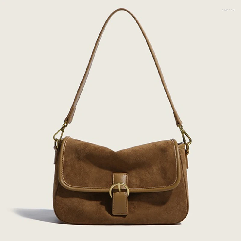 Drawstring 2024 Vintage Simple Streetwear Shoulder Bags Design Fashion All Match Handbag Y2k Aesthetic Casual Underarm Bag Women a86f