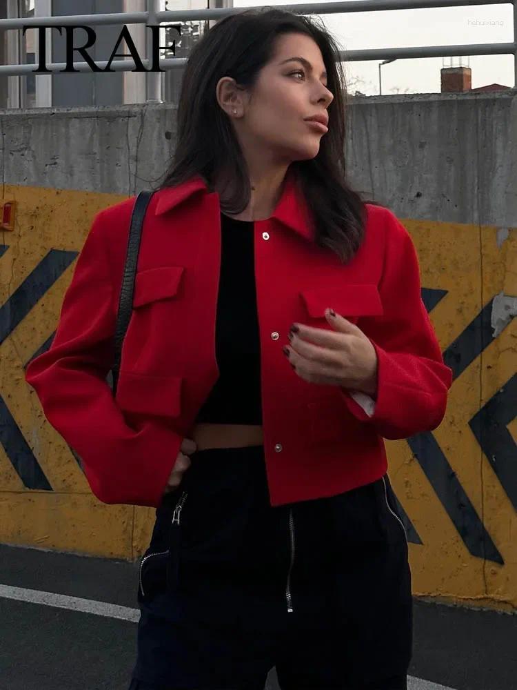 Women's Cropped Blazers: Flapped, Long-Sleeve Snap-Button Short Jackets