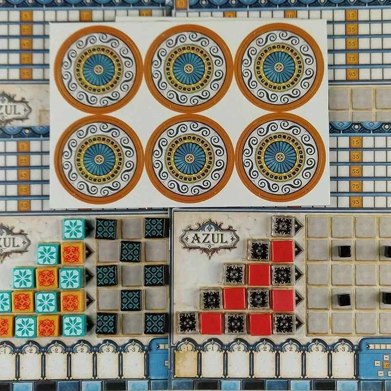 Party Games Crafts AZUL Painted Brick Master Toy Board Game Parent Child Family Party Game Strategy Card Gift for Adults T240909