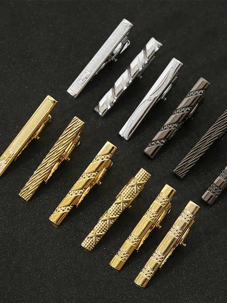 Classic Design Metal Tie Clip Mens Wedding Collar Tie Classic Tie Clip Mens Tie Clip Mens Tie Rod Crystal Tie Pin W240907