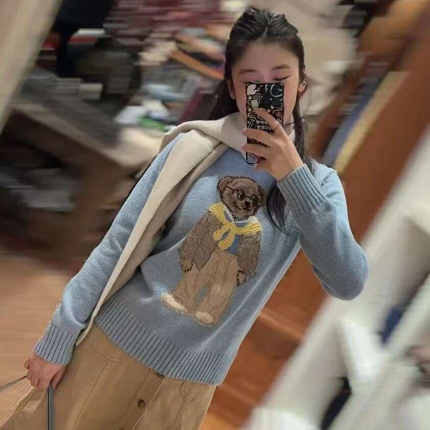 24 styles of early spring women's knitwear, embroidered and woven flower teddy bear loose fit, Heavy Industry
