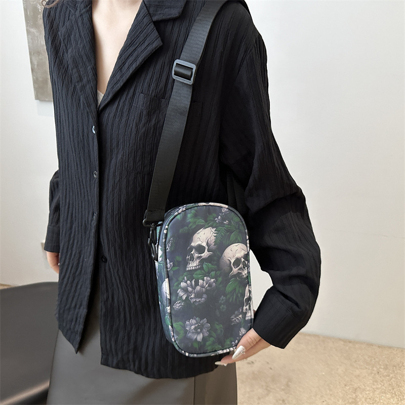 Trendy Shoulder Halloween Style Personality Fashion Print Crossbody Bag Free shipping dh910320090