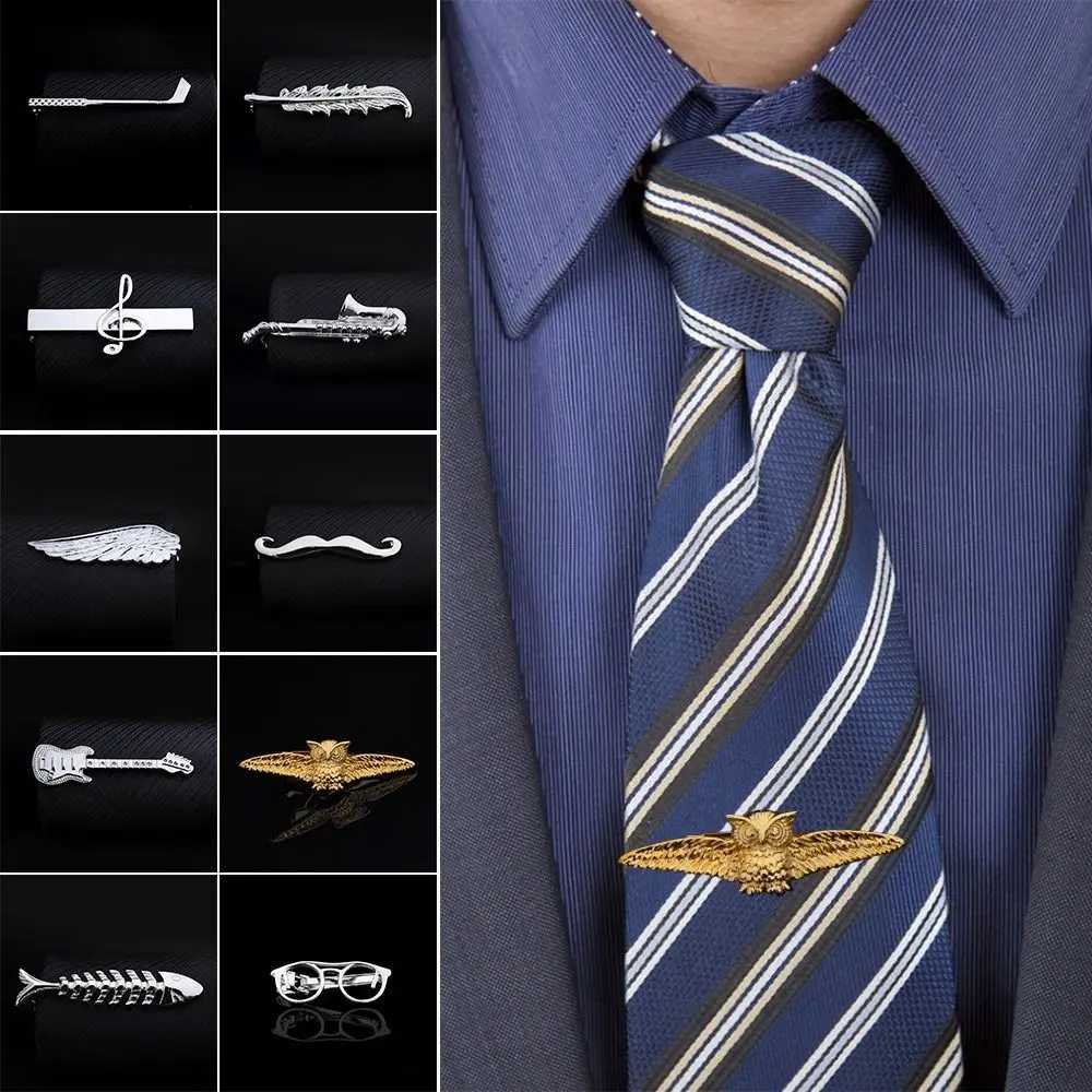 Copper polished for men women and creative individuals with a sturdy figure tie clip Busin set casual Accor tie pin clothing pin W250111